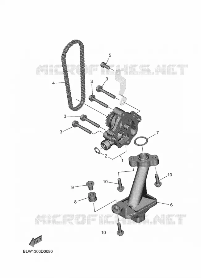 POMPE A HUILE Yamaha MOTO 700 2025 MT  MTN690-S