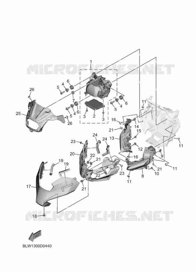 PHARE Yamaha MOTO 700 2025 MT  MTN690-S