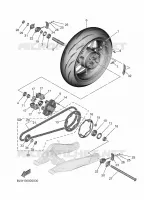 ROUE ARRIERE pour Yamaha MT 2025