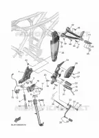 SUPPORT / REPOSE PIEDS pour Yamaha MT 2025