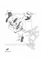 SUPPORT / REPOSE PIEDS 2 pour Yamaha MT 2025