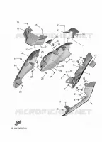 COUVERCLE LATERAL pour Yamaha MT 2025