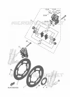 ETRIER DE FREIN AVANT pour Yamaha MT 2025