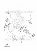 BARILLET DE SELECTION / FOURCHETTES pour Yamaha YZ 2025