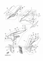 COUVERCLE LATERAL pour Yamaha YZ 2025