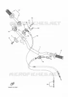 GUIDON ET CABLES pour Yamaha YZ 2025