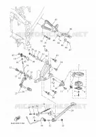 BEQUILLE / REPOSE PIEDS pour Yamaha TENERE 2025