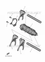 BARILLET DE SELECTION / FOURCHETTE pour Yamaha TENERE 2025