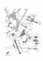 BEQUILLE / REPOSE PIEDS pour Yamaha TENERE 2025