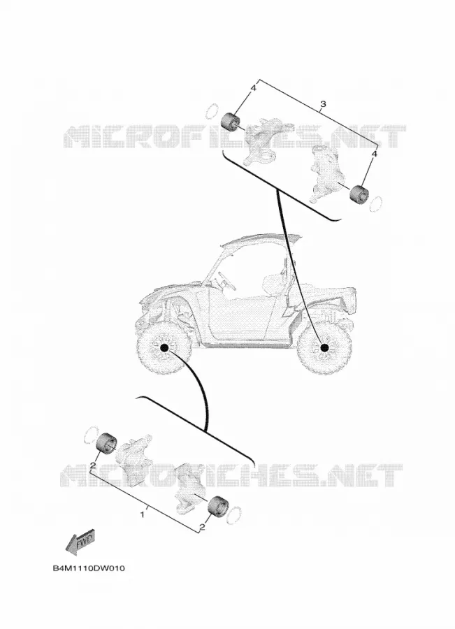 KIT PIECES D'ENTRETIEN Yamaha SIDE BY SIDE 1000 2025 WOLVERINE  YXE1000EWS / YX10ERSS