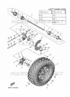 ROUE ARRIERE pour Yamaha WOLVERINE 2025