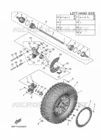 ROUE ARRIERE pour Yamaha WOLVERINE 2025