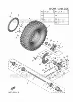 ROUE ARRIERE 2 pour Yamaha WOLVERINE 2025