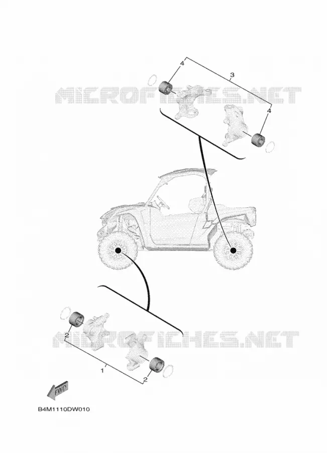 KIT PIECES D'ENTRETIEN Yamaha SIDE BY SIDE 1000 2025 WOLVERINE  YXE1000EWS / YX10ERSS