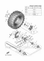 ROUE ARRIERE 2 pour Yamaha WOLVERINE 2025