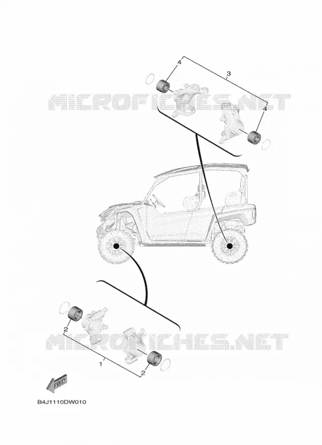 KIT PIECES D'ENTRETIEN Yamaha SIDE BY SIDE 1000 2025 WOLVERINE  YXF1000EWS / YX10FRCLS