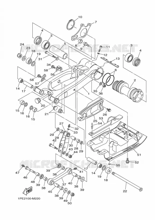 BRAS OSCILLANT  Yamaha QUAD 700 2025 YFM  YFM700R