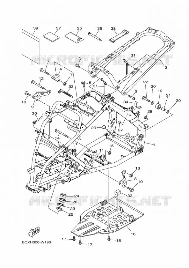 CADRE Yamaha QUAD 700 2025 YFM  YFM700R