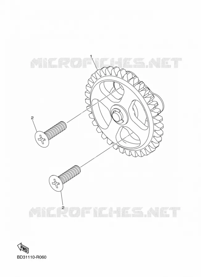 POMPE A HUILE Yamaha QUAD 50 2025 YFZ  YFZ50