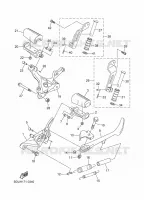 SUPPORT / REPOSE PIEDS pour Yamaha BOLT 2025