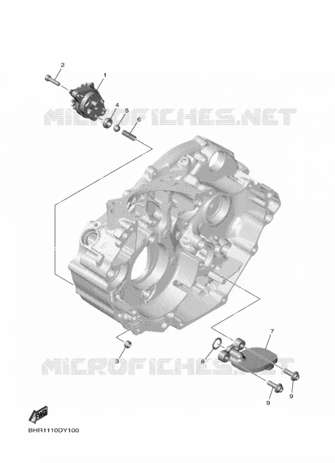 POMPE A HUILE Yamaha MOTO 450 2025 YZF  YZ450FX