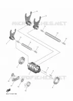 BARILLET DE SELECTION / FOURCHETTES pour Yamaha YZF 2025