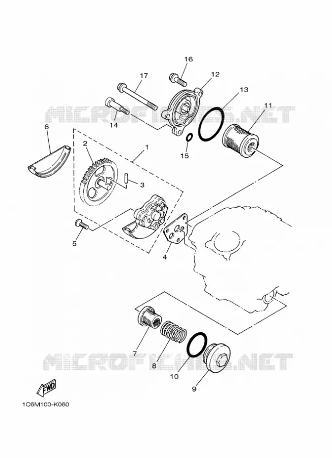 POMPE A HUILE Yamaha MOTO 230 2025 TTR  TT-R230