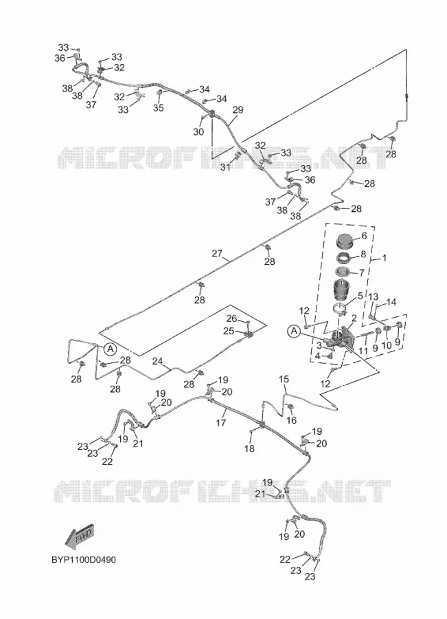 MAITRE CYLINDRE Yamaha SIDE BY SIDE 1000 2025 WOLVERINE  YXF1000ELS