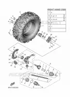 ROUE AVANT 2 pour Yamaha WOLVERINE 2025