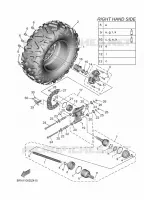 ROUE ARRIERE 2 pour Yamaha WOLVERINE 2025