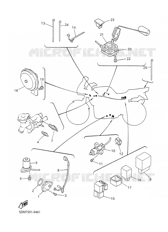 PARTIE ELECTRIQUE 2 Yamaha MOTO 600 2000 FAZER  FZS600