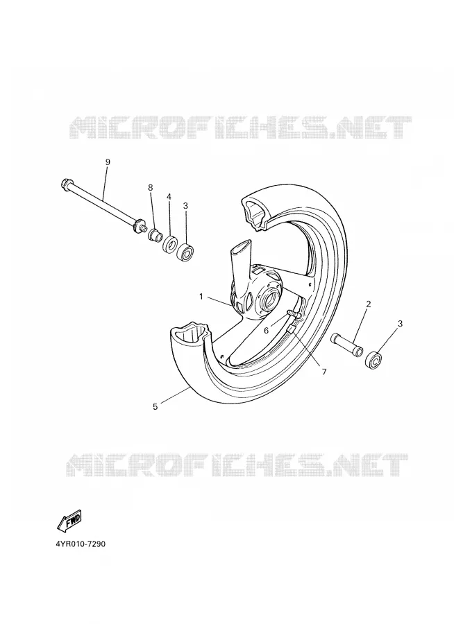 ROUE AVANT Yamaha MOTO 600 2003 FAZER  FZS600