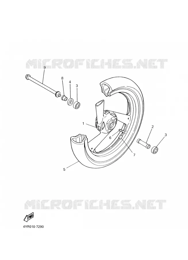 ROUE AVANT Yamaha MOTO 600 2003 FAZER  FZS600
