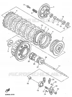 EMBRAYAGE DE DEMARREUR pour Yamaha FAZER 1998