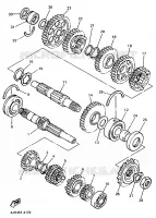 TRANSMISSION pour Yamaha FAZER 1998