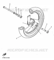 ROUE AVANT pour Yamaha FAZER 1998