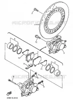 ETRIER DE FREIN ARRIERE pour Yamaha FAZER 1998