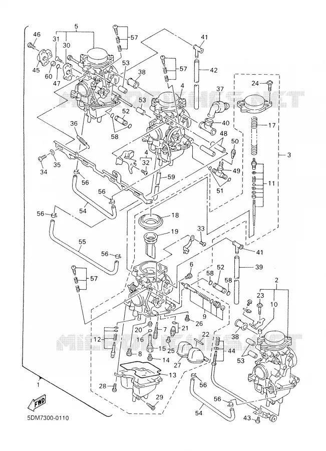 CARBURATEUR Yamaha MOTO 600 2000 FAZER  FZS600SP