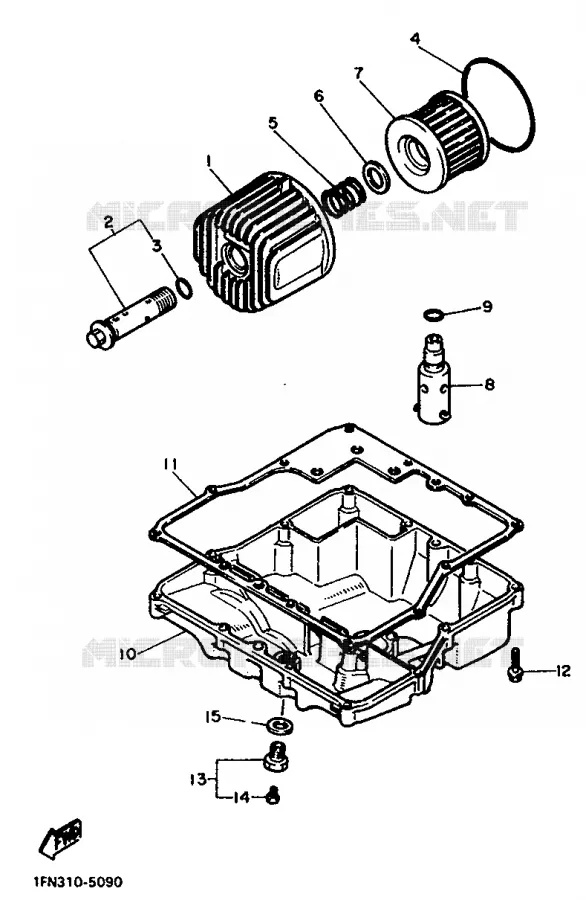 FILTRE A HUILE Yamaha MOTO 750 1987 FZX  FZX750