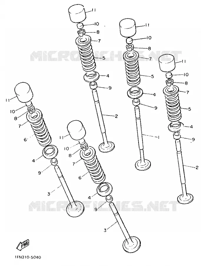 SOUPAPE Yamaha MOTO 750 1988 FZX  FZX750
