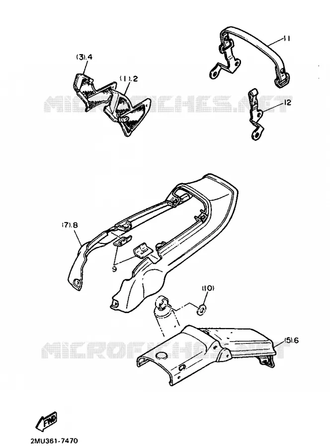 PIÈCES OPTIONNELLES - PARTIE CYCLE - AUTRICHE Yamaha MOTO 750 1988 FZX  FZX750