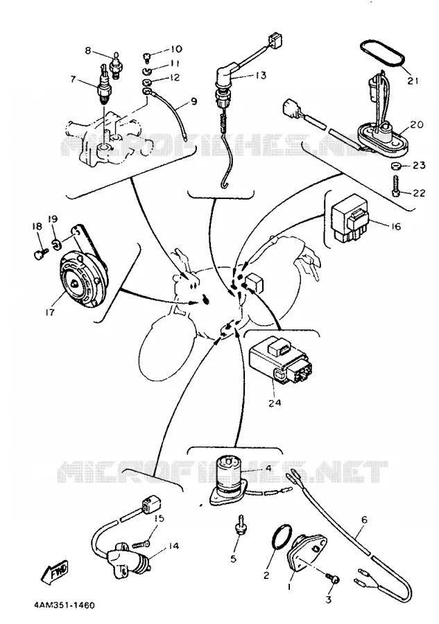 PARTIE ELECTRIQUE 2 Yamaha MOTO 750 1991 FZX  FZX750