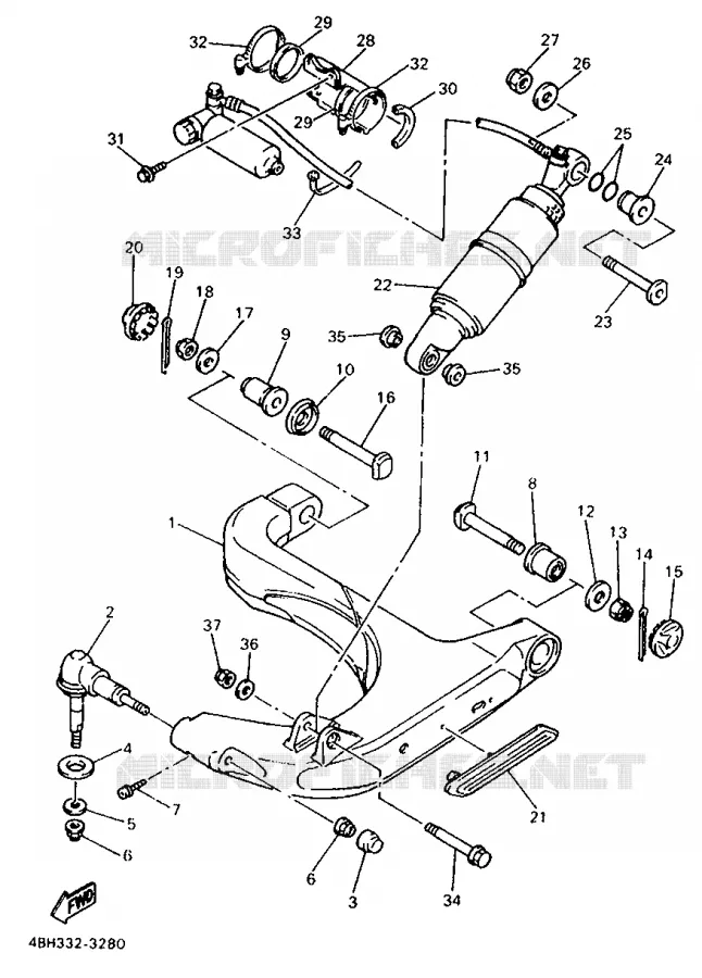 DIRECTION 2 Yamaha MOTO 1000 1993 GTS ABS  GTS1000A
