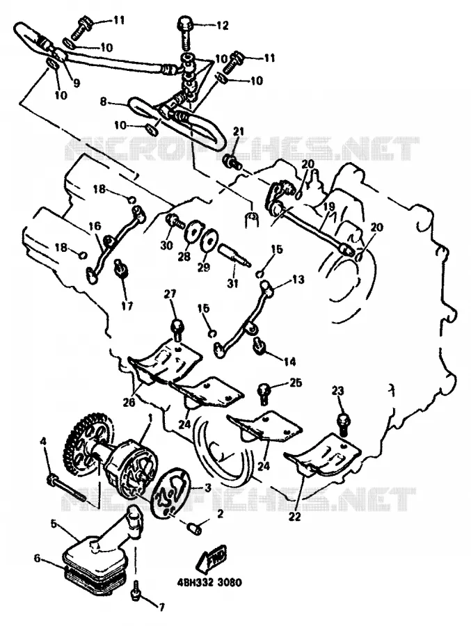 POMPE A HUILE Yamaha MOTO 1000 1994 GTS ABS  GTS1000A