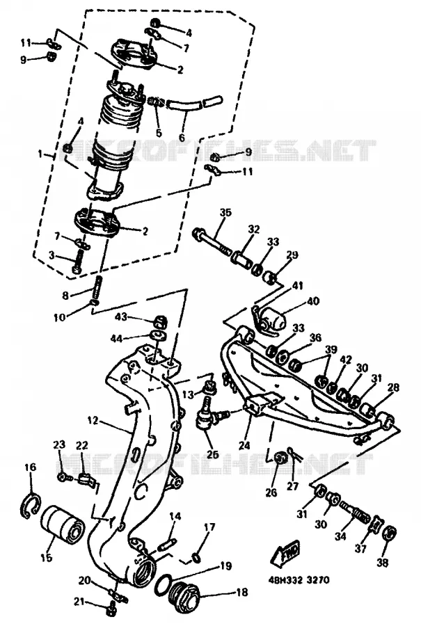DIRECTION Yamaha MOTO 1000 1994 GTS ABS  GTS1000A