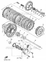 EMBRAYAGE DE DEMARREUR pour Yamaha GTS ABS 1998