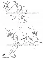 GARDE BOUE AVANT pour Yamaha GTS ABS 1998