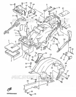 GARDE BOUE ARRIERE pour Yamaha GTS ABS 1998