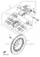 ETRIER DE FREIN AVANT pour Yamaha GTS ABS 1998