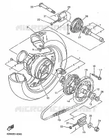 ROUE ARRIERE 2 pour Yamaha GTS ABS 1998